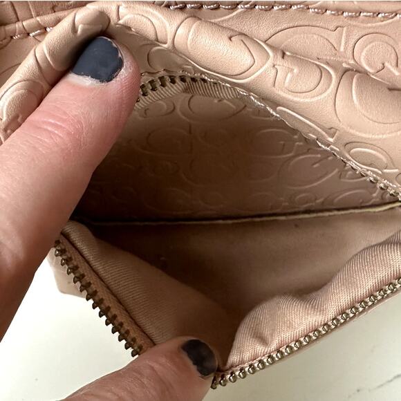 Guess Mini Backpack Women Purse Bag Light Pink Classic Preppy Shopping Spellout - Picture 6 of 12